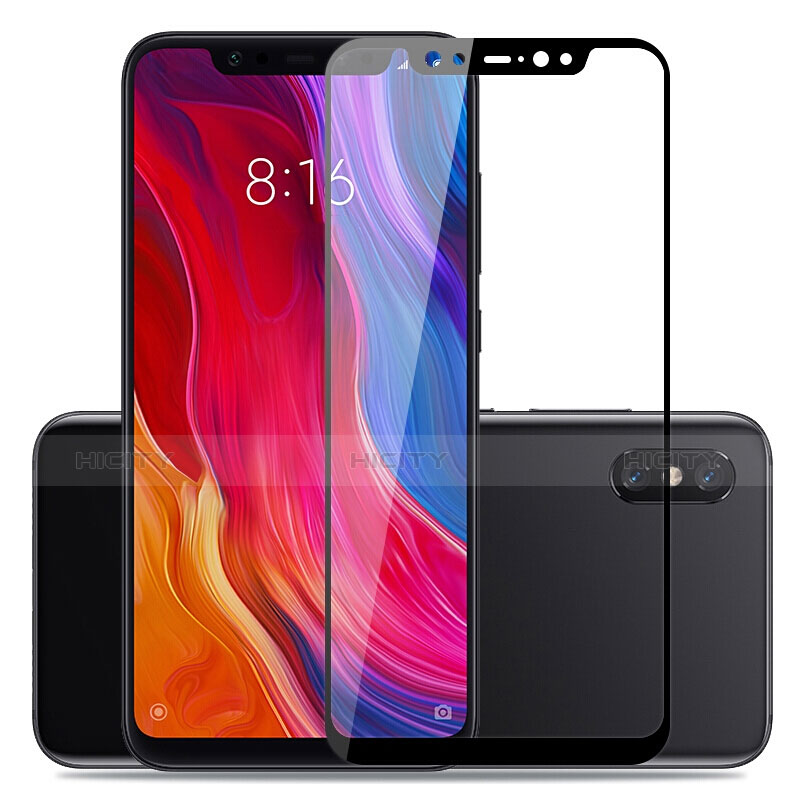 Xiaomi Mi 8 Explorer用強化ガラス フル液晶保護フィルム Xiaomi ブラック