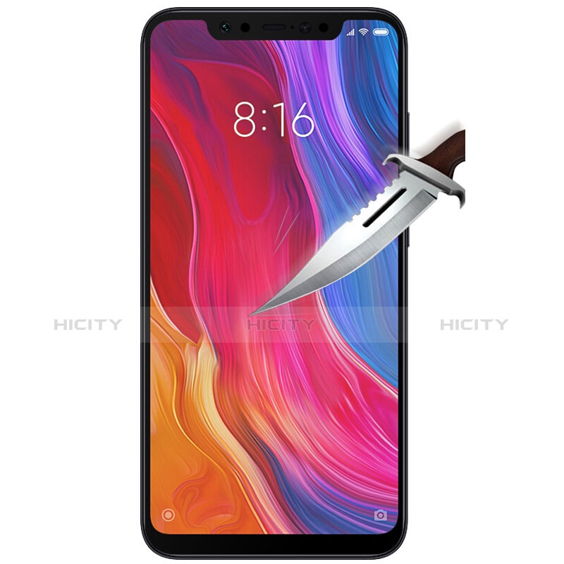 Xiaomi Mi 8 Explorer用強化ガラス フル液晶保護フィルム Xiaomi ブラック