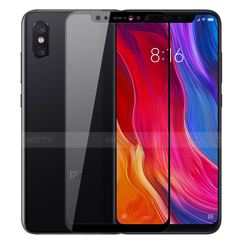 Xiaomi Mi 8 Explorer用強化ガラス フル液晶保護フィルム Xiaomi ブラック