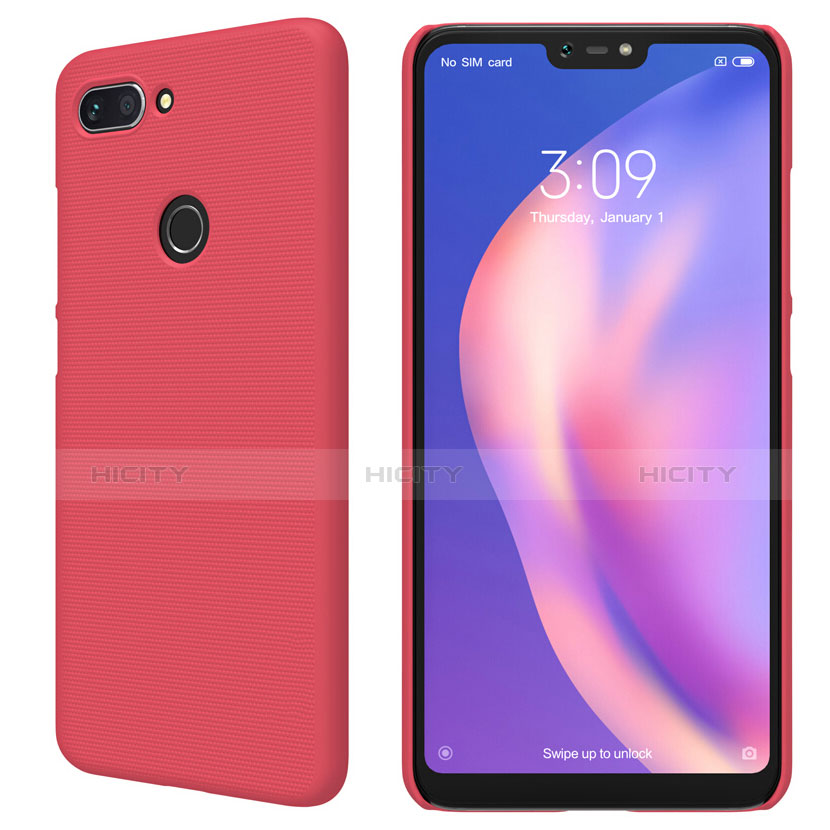 Xiaomi Mi 8 Lite用ハードケース プラスチック 質感もマット Xiaomi レッド