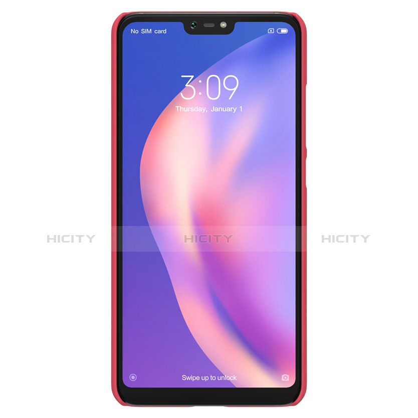 Xiaomi Mi 8 Lite用ハードケース プラスチック 質感もマット Xiaomi レッド