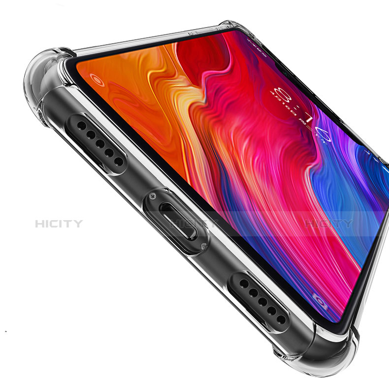 Xiaomi Mi 8 Pro Global Version用極薄ソフトケース シリコンケース 耐衝撃 全面保護 クリア透明 T06 Xiaomi クリア