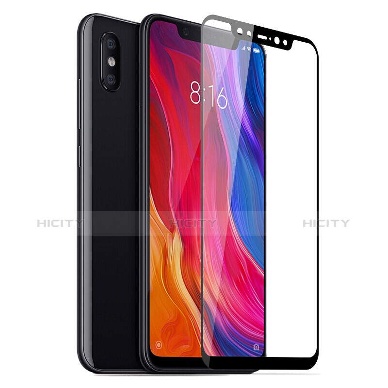 Xiaomi Mi 8 Pro Global Version用強化ガラス フル液晶保護フィルム Xiaomi ブラック