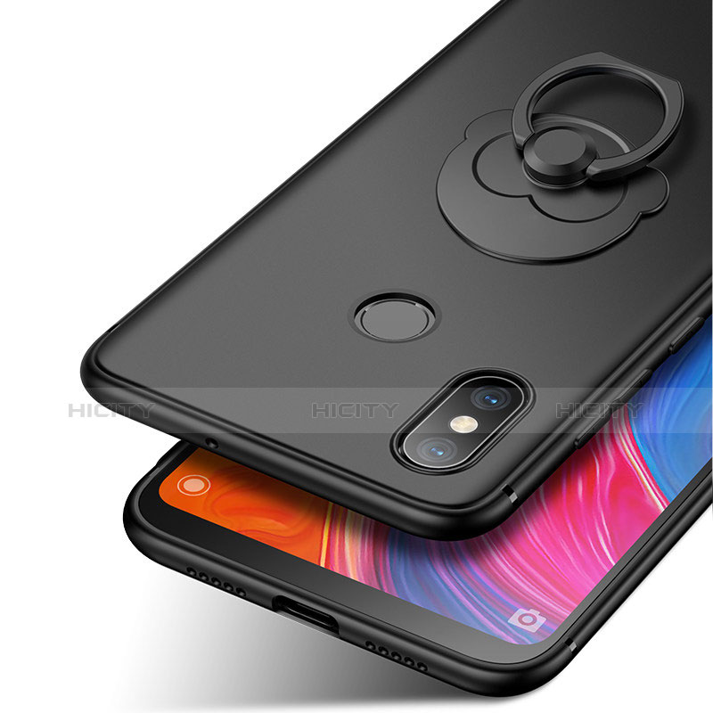 Xiaomi Mi 8 SE用極薄ソフトケース シリコンケース 耐衝撃 全面保護 アンド指輪 バンパー Xiaomi 