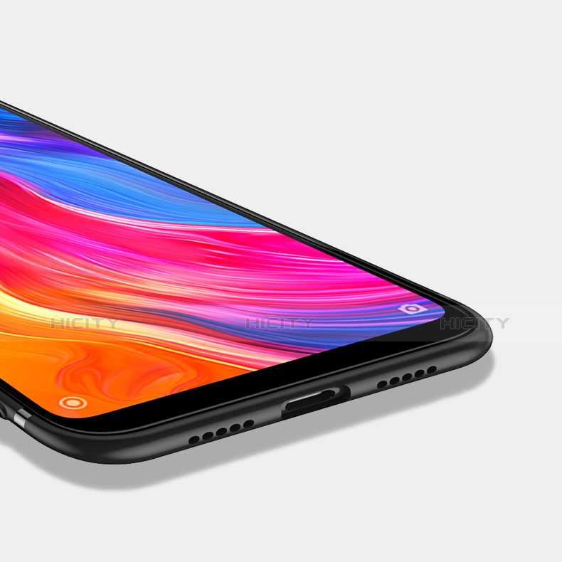 Xiaomi Mi 8 SE用極薄ソフトケース シリコンケース 耐衝撃 全面保護 アンド指輪 バンパー Xiaomi 