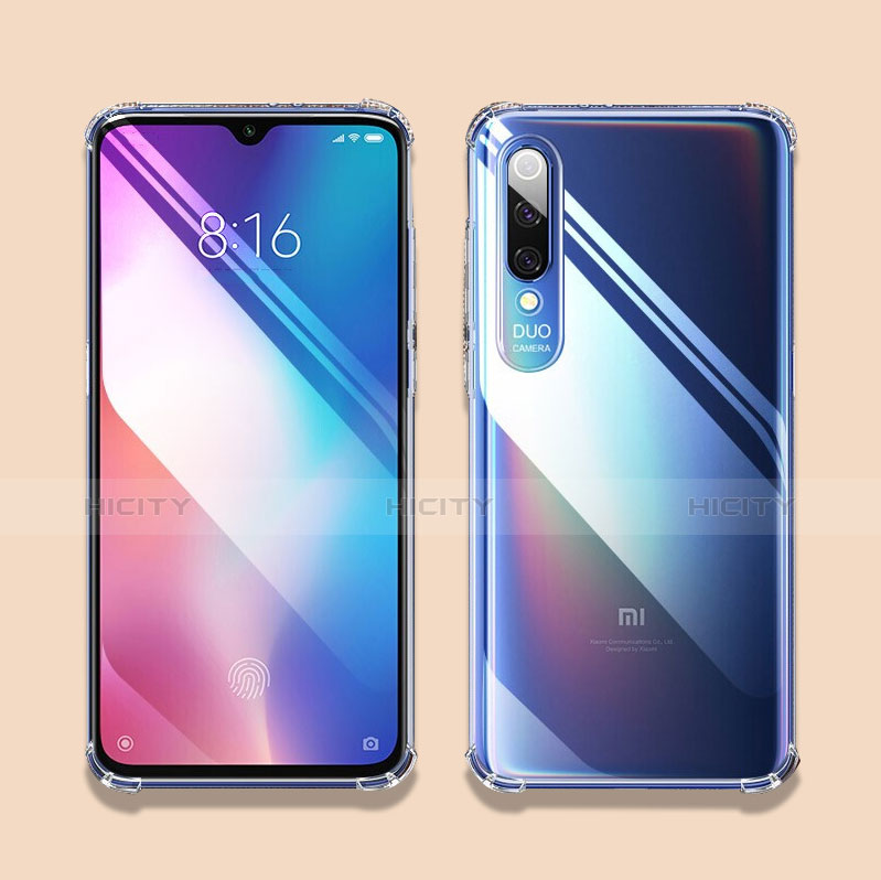 Xiaomi Mi 9用極薄ソフトケース シリコンケース 耐衝撃 全面保護 クリア透明 T07 Xiaomi クリア