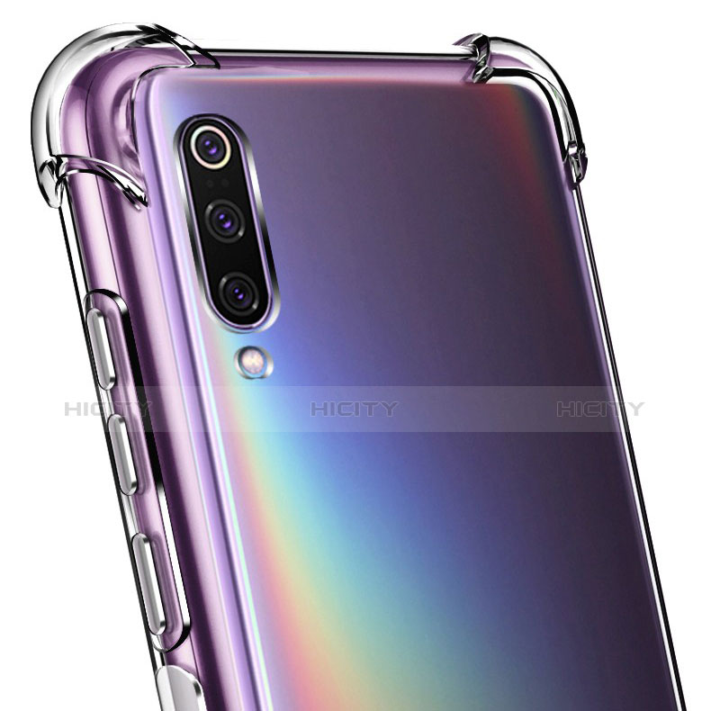 Xiaomi Mi 9用極薄ソフトケース シリコンケース 耐衝撃 全面保護 クリア透明 T14 Xiaomi クリア