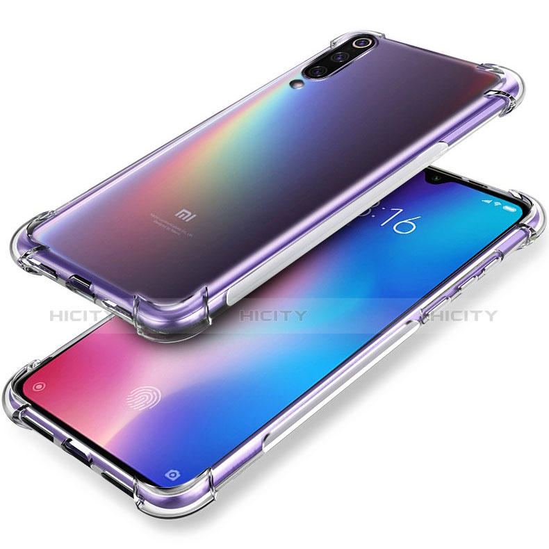 Xiaomi Mi 9用極薄ソフトケース シリコンケース 耐衝撃 全面保護 クリア透明 T14 Xiaomi クリア