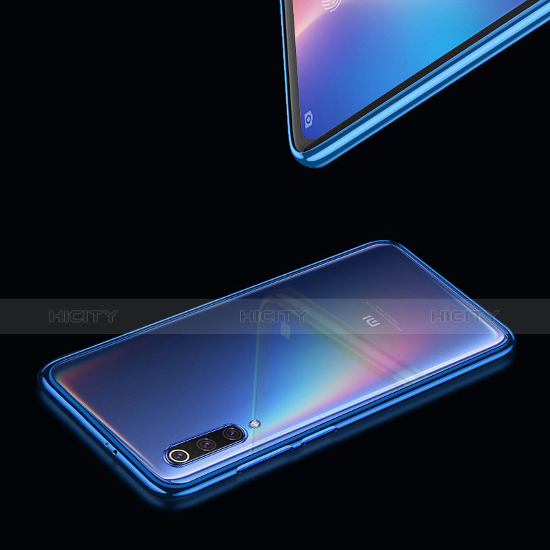 Xiaomi Mi 9用極薄ソフトケース シリコンケース 耐衝撃 全面保護 クリア透明 T17 Xiaomi ネイビー