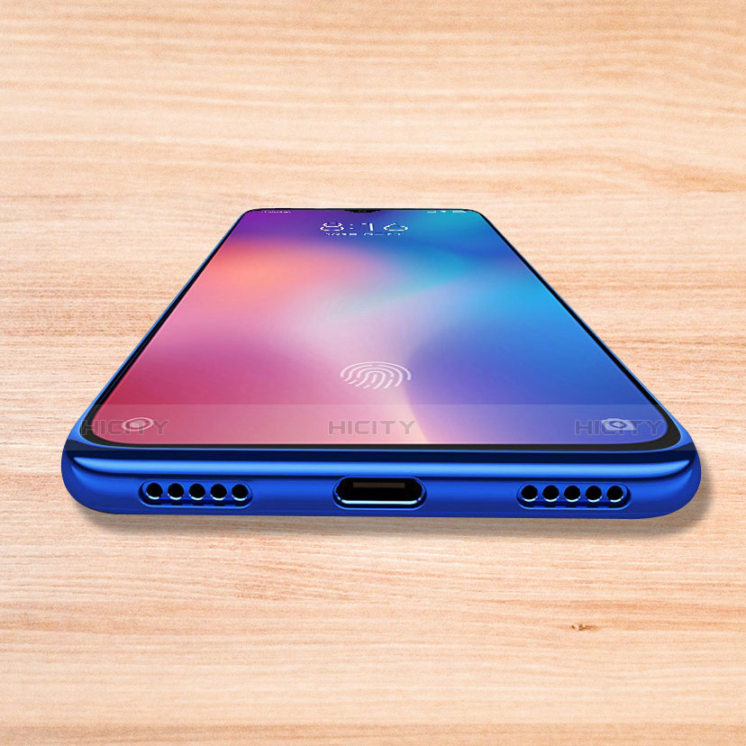 Xiaomi Mi 9用極薄ソフトケース シリコンケース 耐衝撃 全面保護 クリア透明 T17 Xiaomi ネイビー