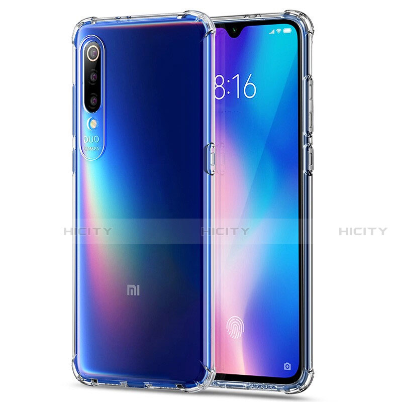 Xiaomi Mi 9 Lite用極薄ソフトケース シリコンケース 耐衝撃 全面保護 クリア透明 T06 Xiaomi クリア