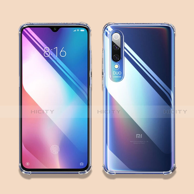 Xiaomi Mi 9 Lite用極薄ソフトケース シリコンケース 耐衝撃 全面保護 クリア透明 T07 Xiaomi クリア