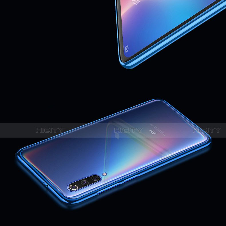 Xiaomi Mi 9 Lite用極薄ソフトケース シリコンケース 耐衝撃 全面保護 クリア透明 T17 Xiaomi ネイビー