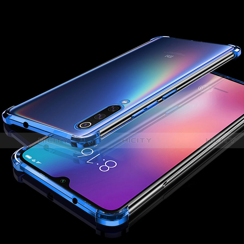 Xiaomi Mi 9 Lite用極薄ソフトケース シリコンケース 耐衝撃 全面保護 クリア透明 H04 Xiaomi ネイビー