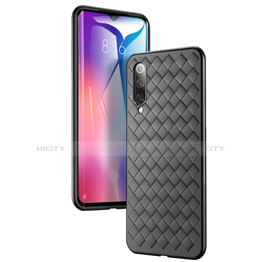 Xiaomi Mi 9 Lite用シリコンケース ソフトタッチラバー レザー柄 Xiaomi 