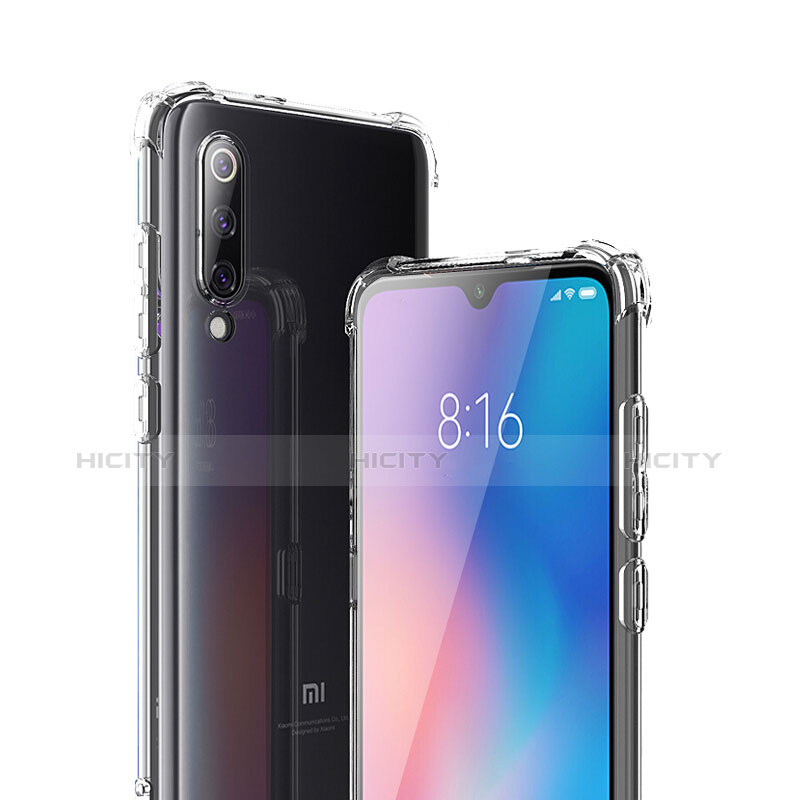 Xiaomi Mi 9 Pro 5G用極薄ソフトケース シリコンケース 耐衝撃 全面保護 クリア透明 T11 Xiaomi クリア