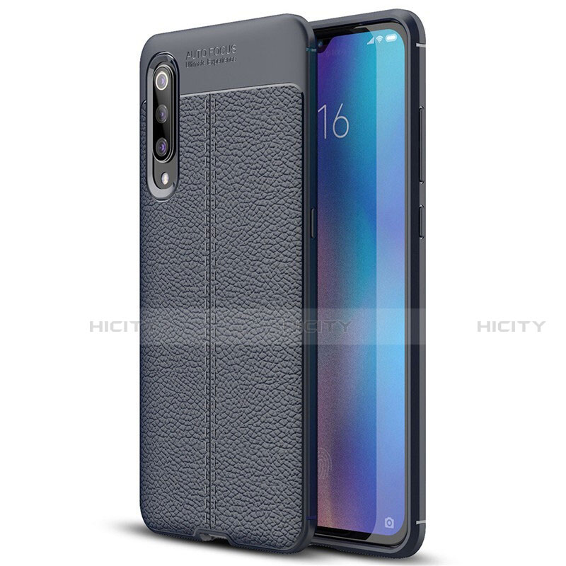 Xiaomi Mi 9 Pro 5G用シリコンケース ソフトタッチラバー レザー柄 S02 Xiaomi 