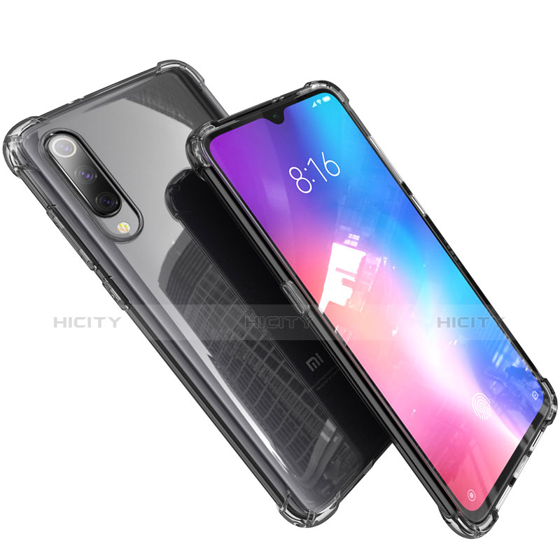 Xiaomi Mi 9 Pro用極薄ソフトケース シリコンケース 耐衝撃 全面保護 クリア透明 H03 Xiaomi グレー