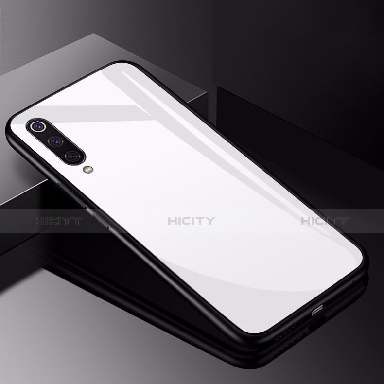 Xiaomi Mi 9 Pro用ハイブリットバンパーケース プラスチック 鏡面 カバー Xiaomi ホワイト