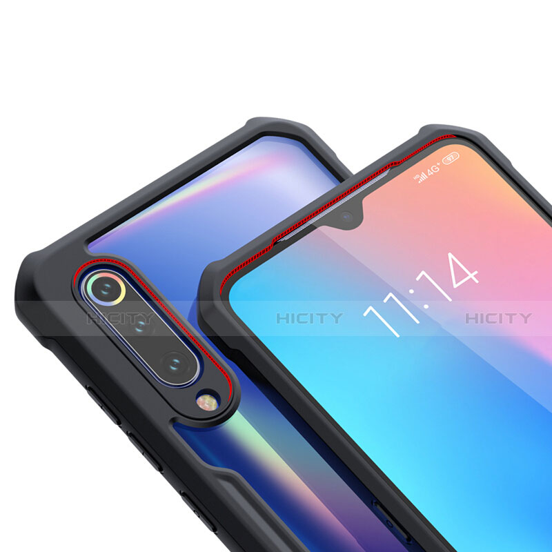 Xiaomi Mi 9 Pro用ハイブリットバンパーケース クリア透明 プラスチック 鏡面 カバー M02 Xiaomi 