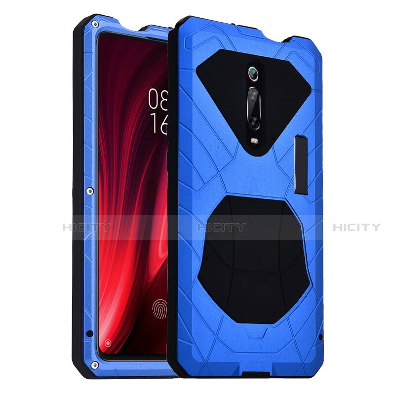 Xiaomi Mi 9T用ハイブリットバンパーケース プラスチック 兼シリコーン カバー 前面と背面 360度 フル R01 Xiaomi ネイビー