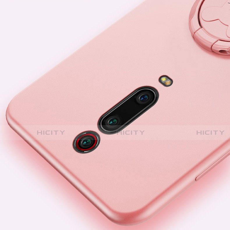 Xiaomi Mi 9T用極薄ソフトケース シリコンケース 耐衝撃 全面保護 アンド指輪 マグネット式 バンパー T04 Xiaomi 