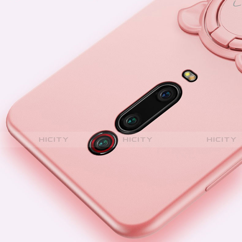 Xiaomi Mi 9T用極薄ソフトケース シリコンケース 耐衝撃 全面保護 アンド指輪 マグネット式 バンパー T05 Xiaomi 