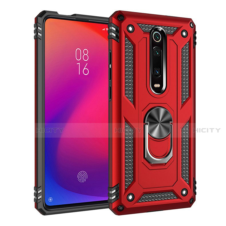 Xiaomi Mi 9T用ハイブリットバンパーケース プラスチック アンド指輪 マグネット式 R02 Xiaomi 