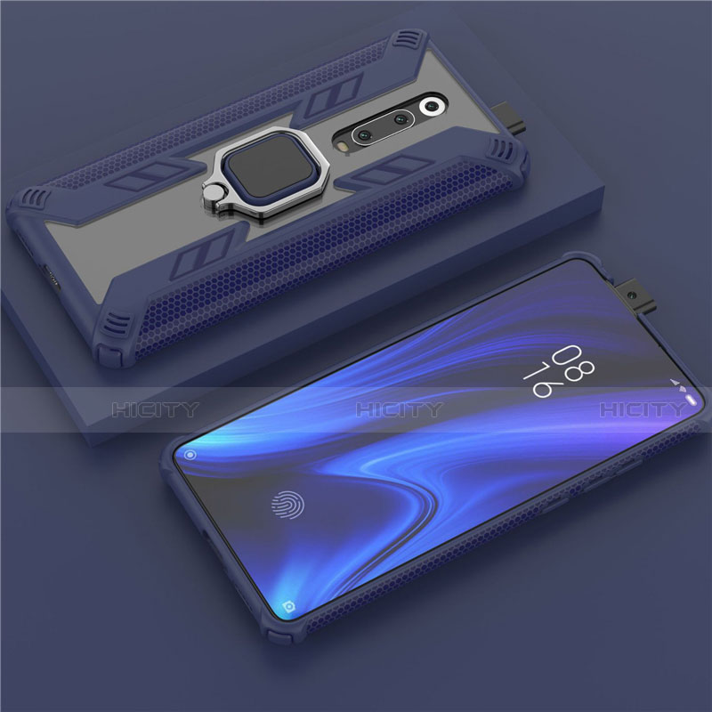 Xiaomi Mi 9T用ハイブリットバンパーケース プラスチック アンド指輪 マグネット式 R03 Xiaomi 