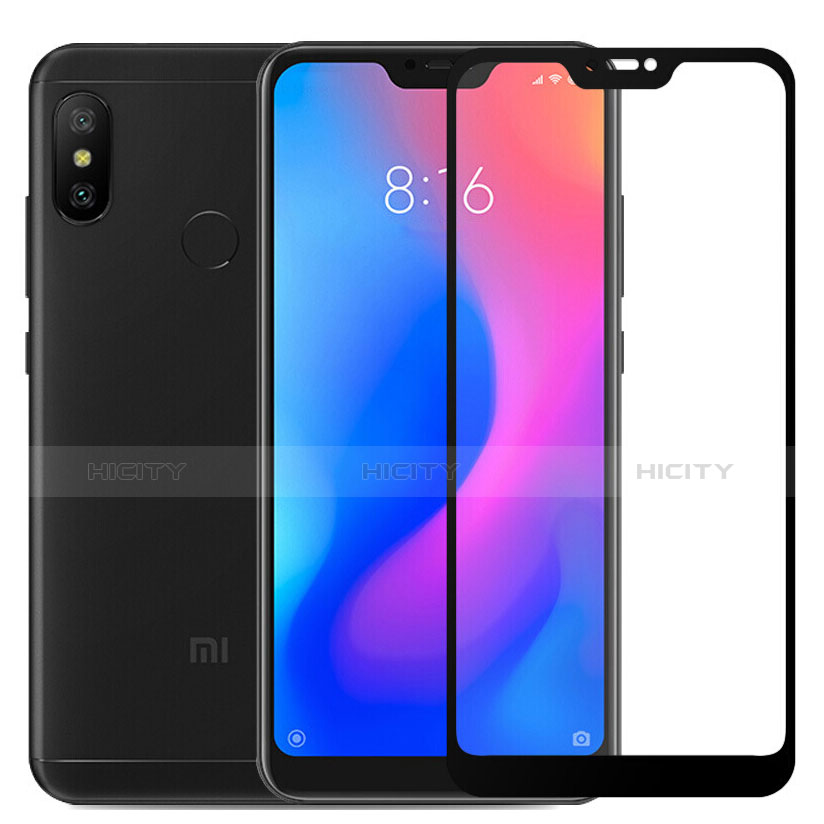 Xiaomi Mi A2 Lite用強化ガラス フル液晶保護フィルム F03 Xiaomi ブラック