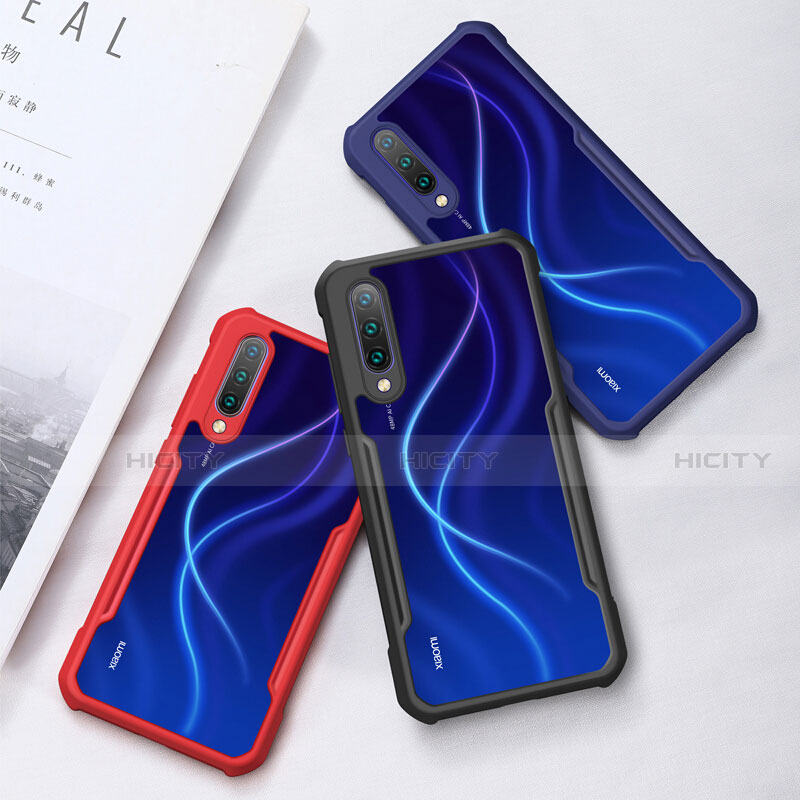 Xiaomi Mi A3用ハイブリットバンパーケース クリア透明 プラスチック 鏡面 カバー H01 Xiaomi 