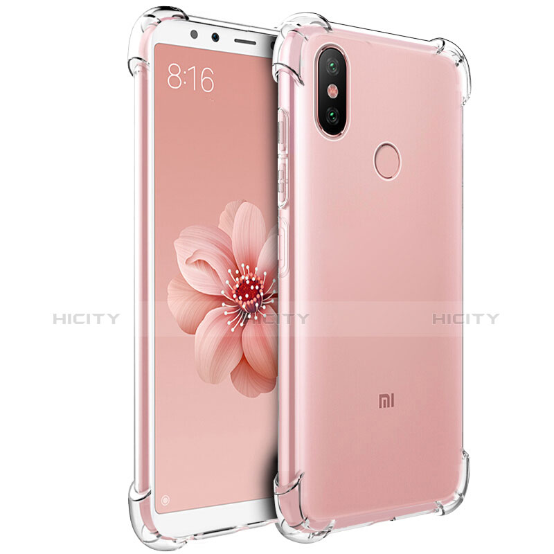 Xiaomi Mi Max 3用極薄ソフトケース シリコンケース 耐衝撃 全面保護 クリア透明 カバー Xiaomi クリア