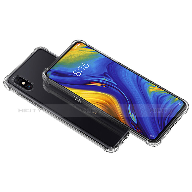 Xiaomi Mi Mix 3用極薄ソフトケース シリコンケース 耐衝撃 全面保護 クリア透明 T02 Xiaomi クリア