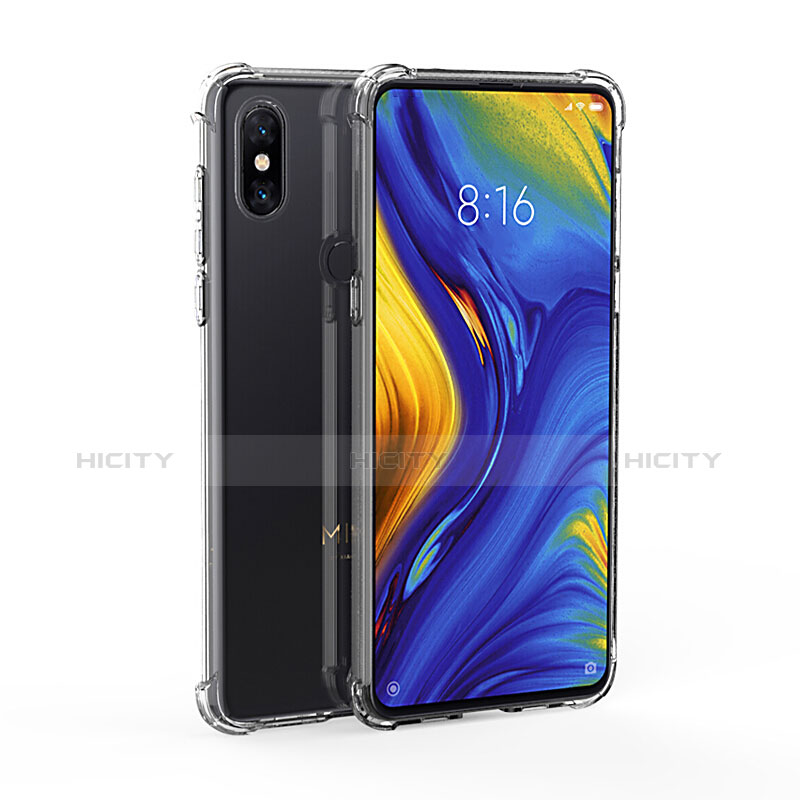 Xiaomi Mi Mix 3用極薄ソフトケース シリコンケース 耐衝撃 全面保護 クリア透明 T02 Xiaomi クリア