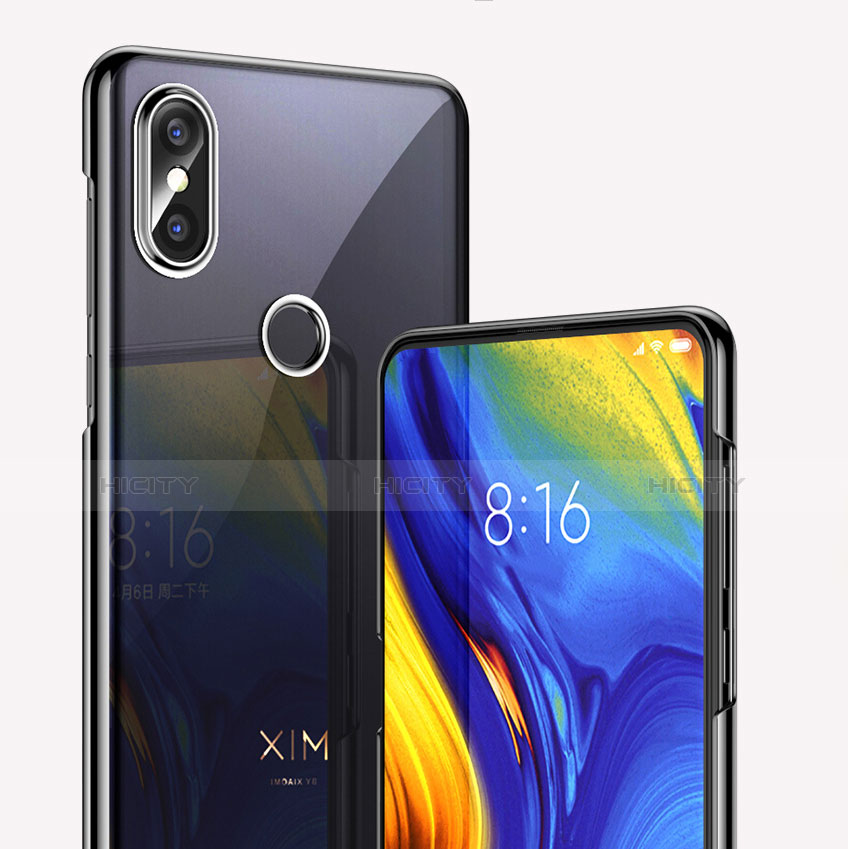 Xiaomi Mi Mix 3用極薄ソフトケース シリコンケース 耐衝撃 全面保護 クリア透明 T09 Xiaomi ブラック