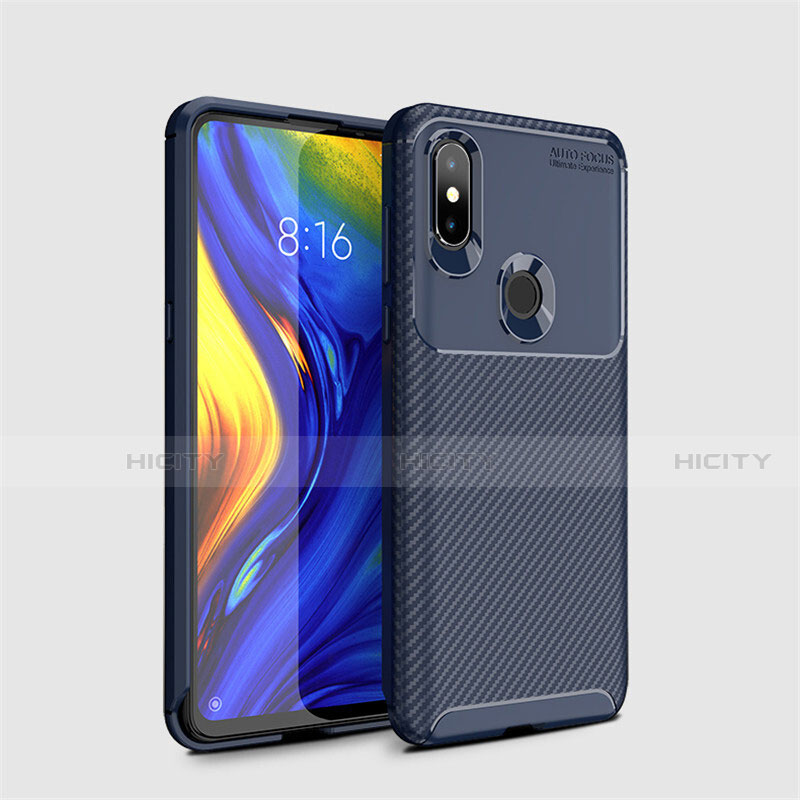 Xiaomi Mi Mix 3用シリコンケース ソフトタッチラバー ツイル カバー A01 Xiaomi 