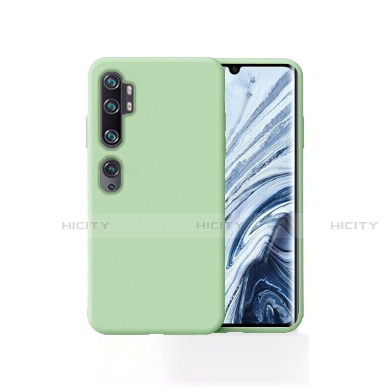 Xiaomi Mi Note 10 Pro用360度 フルカバー極薄ソフトケース シリコンケース 耐衝撃 全面保護 バンパー Xiaomi グリーン