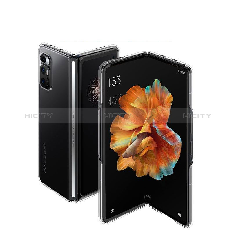 Xiaomi Mix Fold 5G用ハードカバー クリスタル クリア透明 Xiaomi クリア