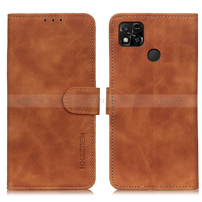 Xiaomi POCO C3用手帳型 レザーケース スタンド カバー K03Z Xiaomi ブラウン