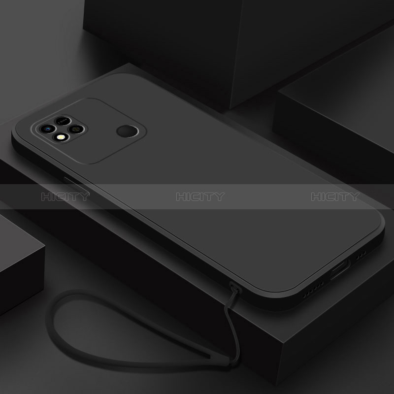 Xiaomi POCO C3用360度 フルカバー極薄ソフトケース シリコンケース 耐衝撃 全面保護 バンパー YK4 Xiaomi ブラック