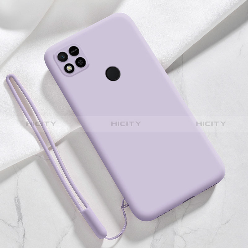 Xiaomi POCO C3用360度 フルカバー極薄ソフトケース シリコンケース 耐衝撃 全面保護 バンパー YK3 Xiaomi パープル