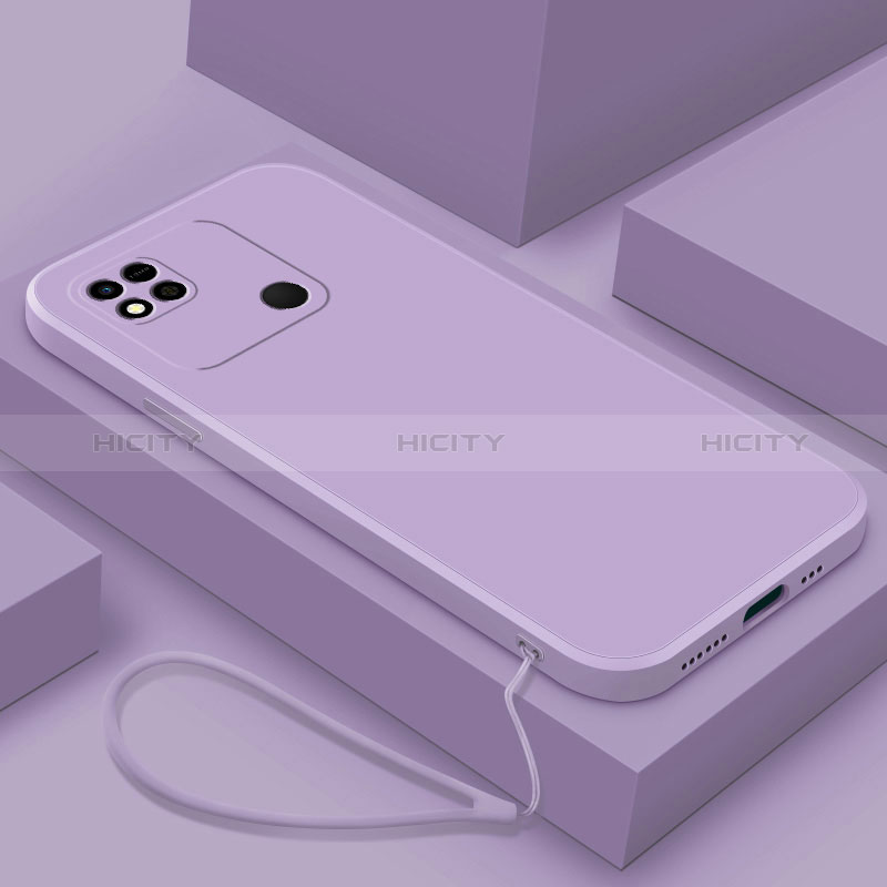 Xiaomi POCO C31用360度 フルカバー極薄ソフトケース シリコンケース 耐衝撃 全面保護 バンパー YK4 Xiaomi パープル