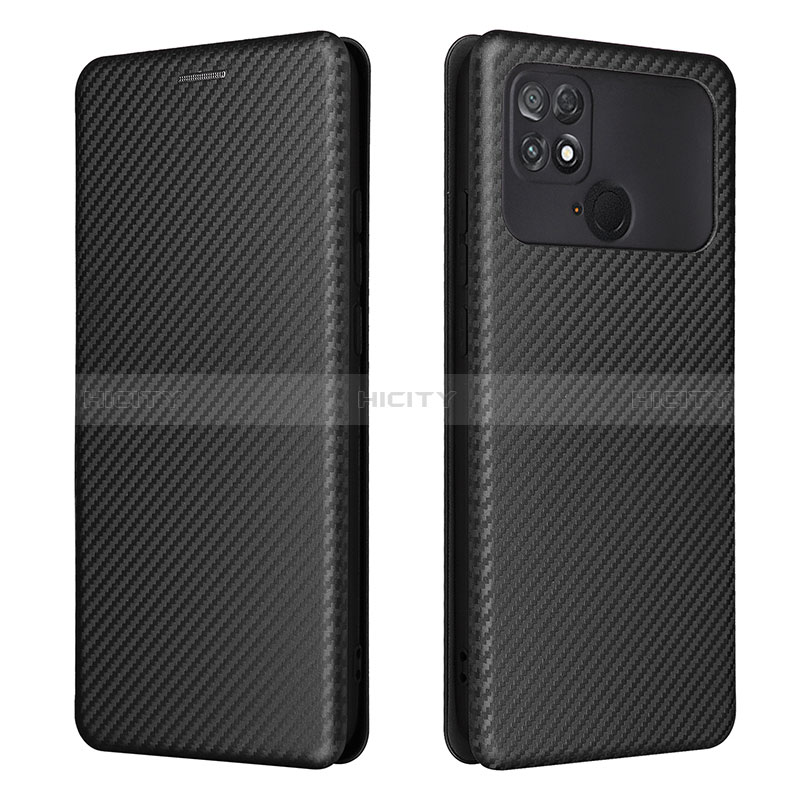 Xiaomi Poco C40用手帳型 レザーケース スタンド カバー L06Z Xiaomi ブラック