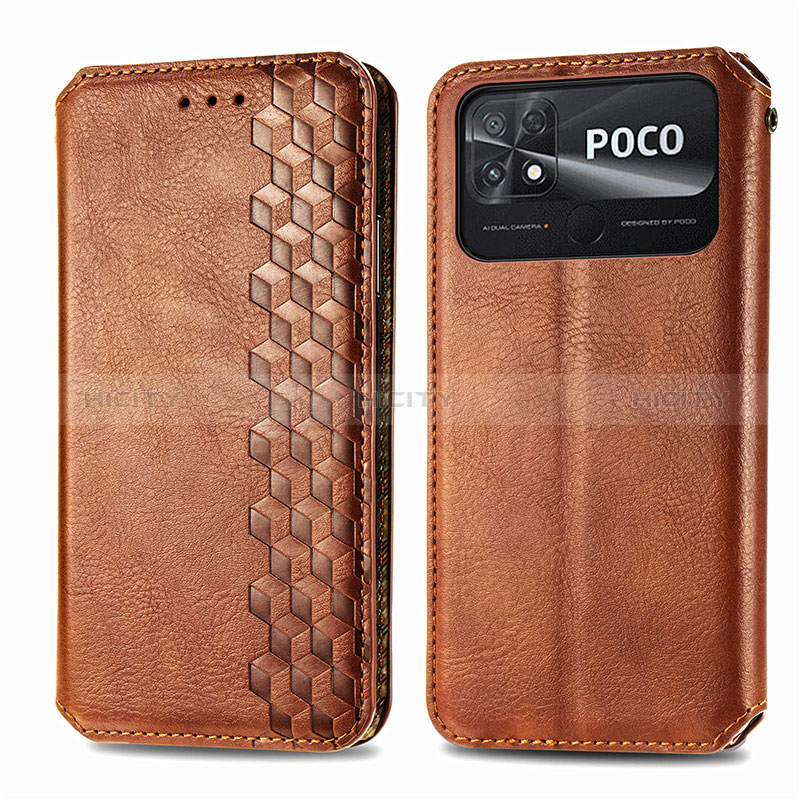 Xiaomi Poco C40用手帳型 レザーケース スタンド カバー S01D Xiaomi 