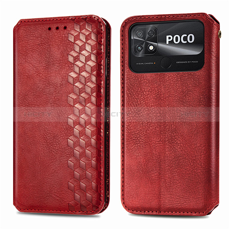 Xiaomi Poco C40用手帳型 レザーケース スタンド カバー S01D Xiaomi 