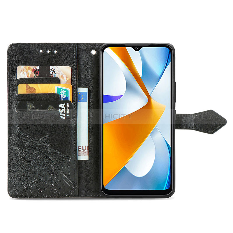 Xiaomi Poco C40用手帳型 レザーケース スタンド パターン カバー Xiaomi 