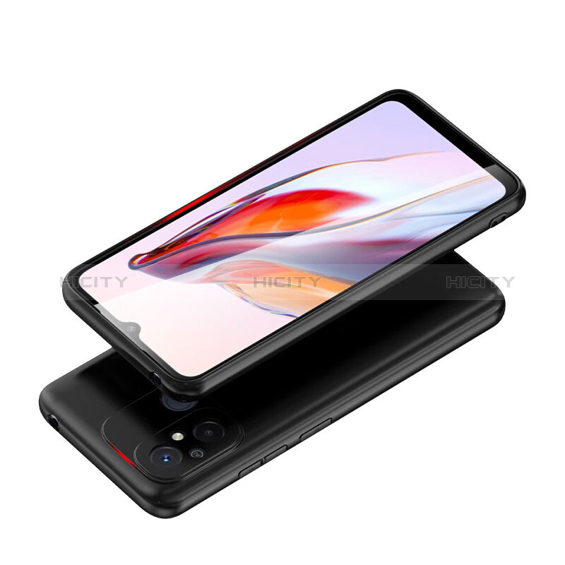 Xiaomi Poco C55用極薄ソフトケース シリコンケース 耐衝撃 全面保護 H01 Xiaomi ブラック