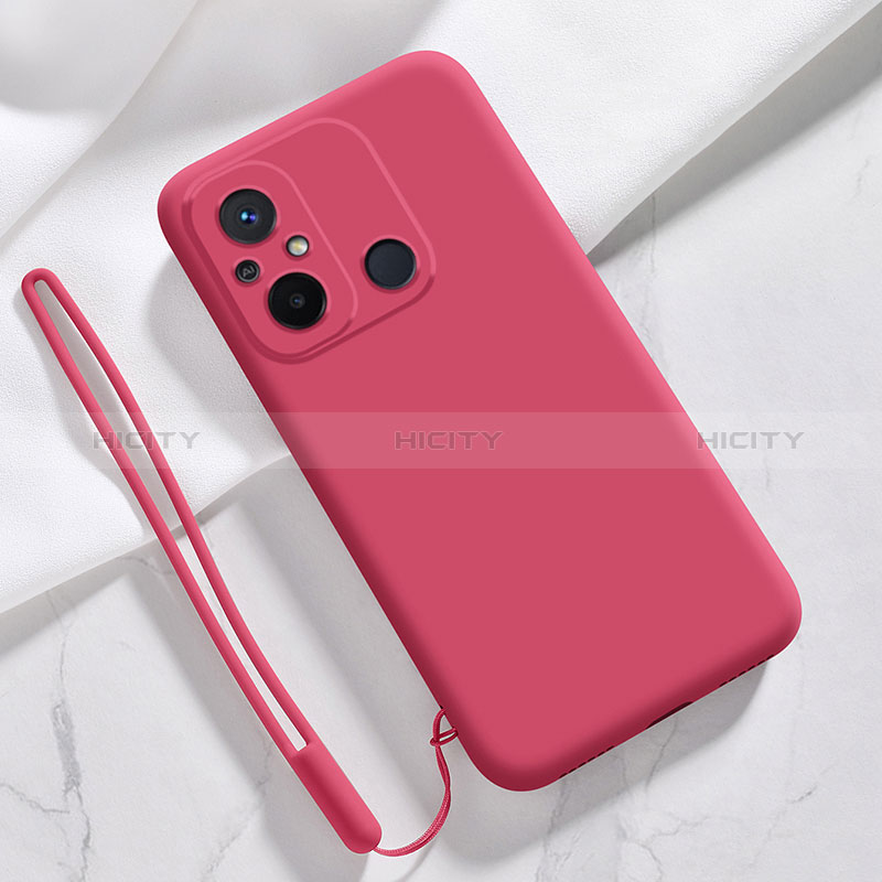 Xiaomi Poco C55用360度 フルカバー極薄ソフトケース シリコンケース 耐衝撃 全面保護 バンパー YK4 Xiaomi レッド