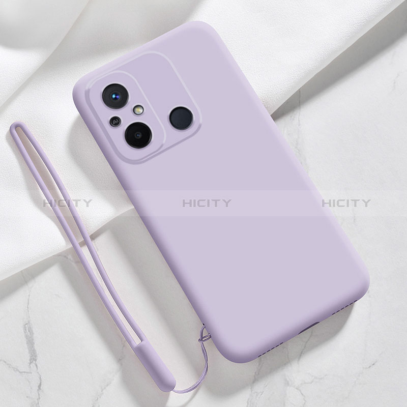 Xiaomi Poco C55用360度 フルカバー極薄ソフトケース シリコンケース 耐衝撃 全面保護 バンパー YK4 Xiaomi ラベンダー