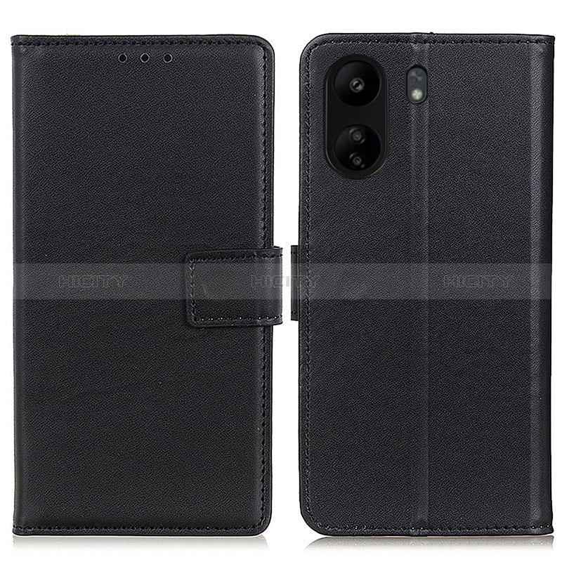 Xiaomi Poco C65用手帳型 レザーケース スタンド カバー A08D Xiaomi ブラック